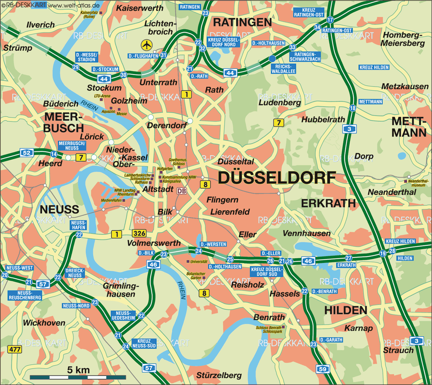 Il Posto Düsseldorf Karte | Landkarte